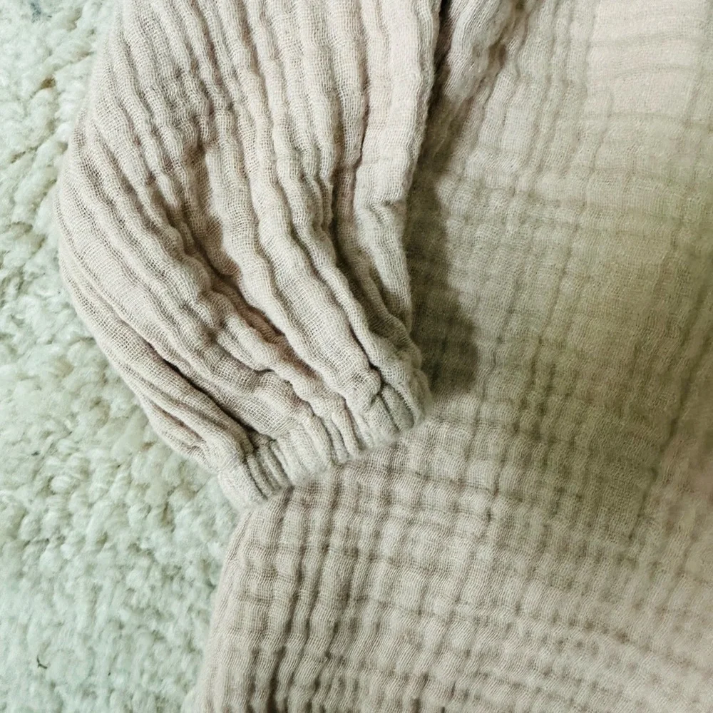 Pehr Muslin Baby Bodysuit in Blush
